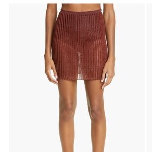 NWT Patricia Ladder Stitch Organic Cotton Blend Miniskirt A. ROEGE HOVE